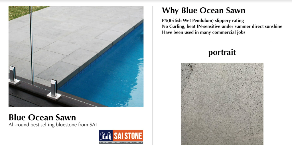 BlueOcean Paver 600x600x20 Sawn