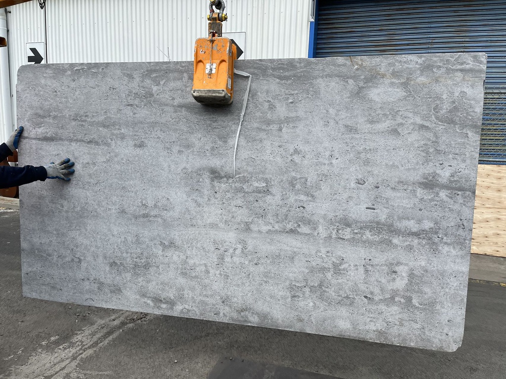 Moonlight Grey Slab 2400x1500x18mm one side honed &amp; one side Acid+Brushed