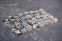 Queensland Porphyry Grey,  cobble stone , 90x90x40-70mm