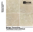 [COTB61040630TU&amp;UF] Beige Travertine 610x406x30 Tumbled and Unfilled