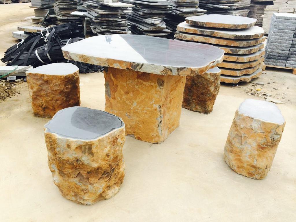 Bluestone Table Set (6 pcs)