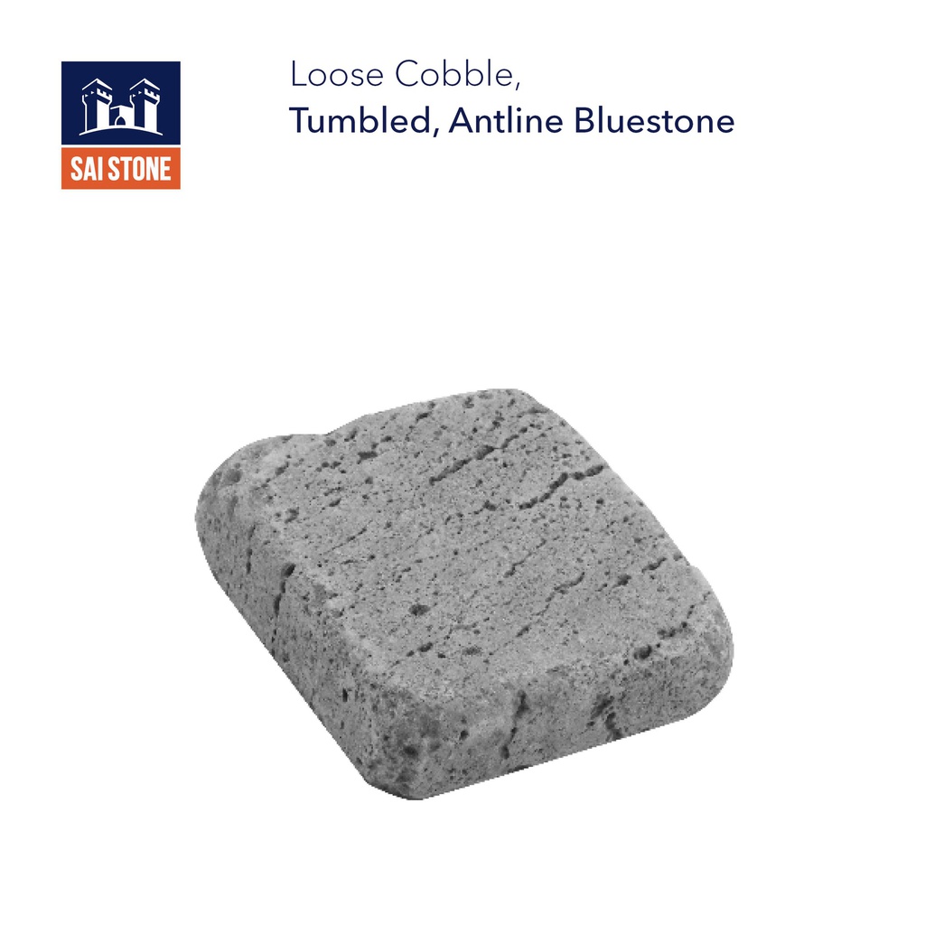 Antline Bluestone Tumbled Cobbles SAWN 100X100X30mm